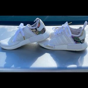 Adidas snakeskin back sneakers